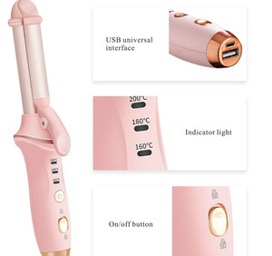 2-in-1 Mini Portable USB <b>Wireless</b> Hair Curler & Straightener Electric Multifunction Fashion Hair Styling Tool - Product Image 3