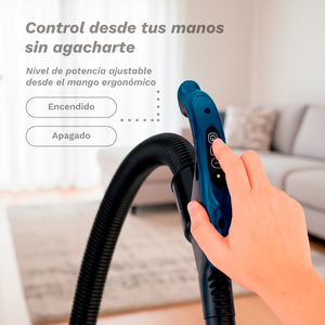 Aspirateur sans sac Novavac 700W, aspiration 19KPA, 3 niveaux de puissance, pour le nettoyage des sols durs et des tapis - Product Image 5
