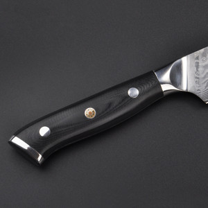 Couteau à Steak japonais en acier inoxydable, ustensile de cuisine pour couper de la viande VG10 damas 5 pouces - Product Image 5