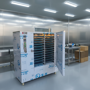 Machine de déshydratation alimentaire à grande capacité, à économie d'énergie, contrôlée par PLC, avec plateau pour noix de coco, manioc, pommes, bananes, mangues - Product Image 1