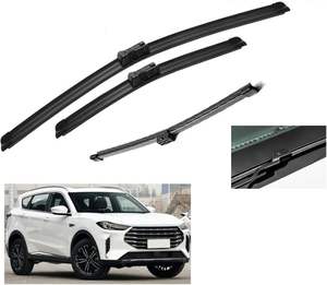 Spazzole tergicristallo Jetour X70 Plus/X70Plus 2021-2023 (anteriore/<span class=keywords><strong>posteriore</strong></span>, struttura senza telaio in gomma naturale, 2 pezzi) per tutte le stagioni - Product Image 3