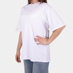 Camiseta Unisex de Manga Corta con Cuello Redondo, Estilo Japonés, de Algodón Suave Blanco, Holgada, con Estampado Gráfico Urbano, de Secado Rápido y Transpirable, OEM ODM - Product Image 1