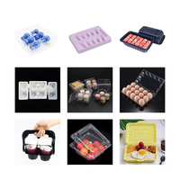 Machine de thermoformage entièrement automatique à 3 stations, ligne de production de barquettes à œufs de qualité alimentaire, machine de fabrication de contenants en plastique pour aliments