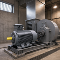 WPDJ YE3-225M-4P 45KW 380V Motor AC Tiga Fasa 1480RPM Efisiensi Tinggi untuk Kipas Industri Bersertifikasi CE