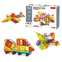 Juguetes Educativos para Niños Pequeños, Bloques Magnéticos 3D DIY, Juego de Bloques de Construcción Magnéticos Transparentes para Niños