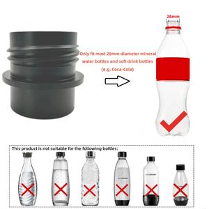 Adaptador de Botella de Burbujas PET de Calibre 28 para Máquinas SodaStream, Compatible con Fizzi DUO Terra Art Gaia A200 G100, Tapas de Plástico Incluidas - Product Image 3