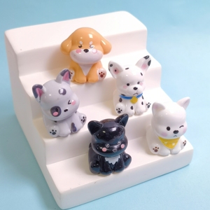 100 Pezzi/Sacchetto 30*22MM <span class=keywords><strong>Mini</strong></span> Statuette 3D in Resina a Forma <span class=keywords><strong>di</strong></span> Cane, Adorabili Modelli <span class=keywords><strong>di</strong></span> <span class=keywords><strong>Cani</strong></span> Cartone Animato per Giardini delle Fate, Paesaggi e Bomboniere - Product Image 5