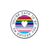 Lot de 25 épingles de revers personnalisées en métal émaillé, série boutons arc-en-ciel, motifs amusants et mignons de dessins animés LGBTQ+, pour le soutien transgenre