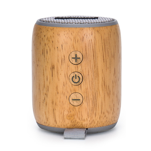 Custom Outdoor Portable Sports Camp Bamboo 3W 450mah battery Rechargeable Small Wireless Multimedia 10w wooden speaker