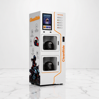 Machine de nettoyage de casques professionnelle, système automatique de nettoyage, désinfection, désodorisation, séchage et parfumation
