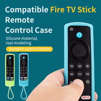 Funda Luminosa de Silicona para Control Remoto Fire TV Stick 4K Max Lite 3ra Gen, Protector con Cordón
