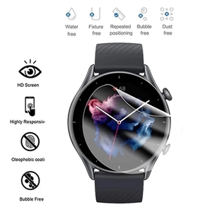 <span class=keywords><strong>Protector</strong></span> de pantalla de cobertura completa para reloj inteligente <span class=keywords><strong>Amazfit</strong></span> <span class=keywords><strong>GTR</strong></span> <span class=keywords><strong>3</strong></span>/<span class=keywords><strong>3</strong></span> Pro, película protectora de hidrogel TPU suave y transparente - Product Image 4