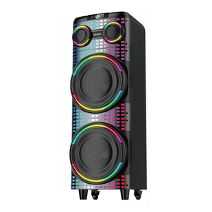 ميكروفون مسرح دي جي عالي الطاقة 10 بوصة 80 واط لاسلكي مزود بإضاءة ليد للحفلات مكبر صوت متعدد الوسائط كاريوكي مضخم صوت - Product Image 5