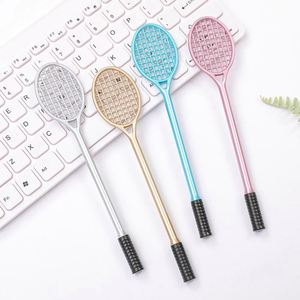 Stylo bille promotionnel personnalisé en plastique, motif raquette de tennis pour enfants, avec logo personnalisé, pointe de 1,0 mm, cadeau jouet - Product Image 4