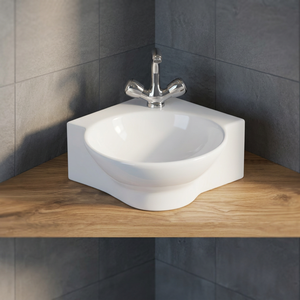 Lavabo de table en forme de rectangle blanc Lavabo Prix attractif Nouveau type de support Lavabo de comptoir en céramique Conceptions de lavabo - Product Image 5