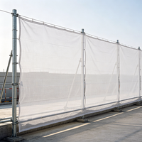 Filet pare-vent tissé en HDPE stabilisé aux UV avec service de découpe pour les chantiers de construction et les jardins