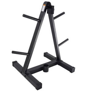 Estante de Almacenamiento para Barras de Pesas <span class=keywords><strong>y</strong></span> Discos de Gimnasio, Resistente <span class=keywords><strong>y</strong></span> Duradero - Product Image 5