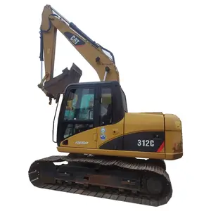 Factory Outlet Good Condition and High Power Cat312c Used Excavator Caterpillar Provided Yellow Construction Excavator Machinery
