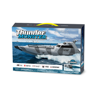 Bateau télécommandé 2,4 GHz, bateau RC à grande vitesse, navire RC électrique avec système étanche et avertisseur de batterie faible, 20 km/h