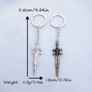Frost of Warcraft Sad Sad โมเดลอาวุธดาบ, พวงกุญแจโลหะ - Product Image 2