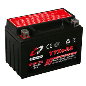 YTX9-BS <span class=keywords><strong>แบตเตอรี่</strong></span>รถจักรยานยนต์แบบชาร์จไฟได้<span class=keywords><strong>9AH</strong></span> <span class=keywords><strong>12V</strong></span> ปิดผนึกราคาโรงงานสำหรับ MF - Product Image 1