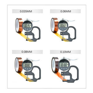 Cinta autoadhesiva de poliimida resistente al calor PI, película de ámbar, Pegamento de silicona para aplicaciones de bajo voltaje, prensa de calor por sublimación - Product Image 4