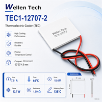 Module de refroidissement TEC TEC1-12707 50x50x4,9 mm 15,4 V 7,5 A pour le contrôle de la température des boîtiers électroniques