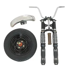Agregado familiar triciclo elétrico amortecedor montagem coroa cabeça acessórios simples frente garfo amortecedor