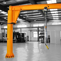 Grue à flèche de 1, 2, 5 et 10 tonnes, rotation libre à 270/360 degrés, grue cantilever sur pied, moteur personnalisable