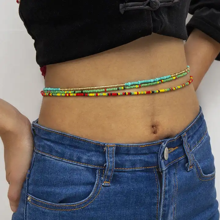 Nicute Gold Waist Chain Rhinestone Belly Chains Sexy Crystal Body Jewelry  for Women and Girls : Amazon.in: Jewellery