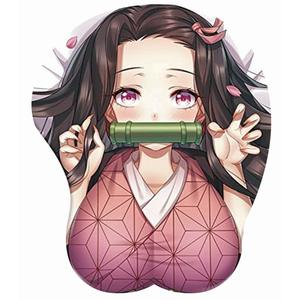 แผ่นรองเมาส์ซิลิโคนพิมพ์ลายเซเน็กซูโกะเซ็นทิสึสำหรับ3D 8ดีไซน์ขนาด21.5*25.5ซม. แผ่นรองเมาส์พิมพ์ซับลิเมชันมือลายการ์ตูนอะนิเมะ - Product Image 2