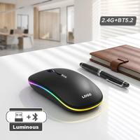 Mouse Komputer Nirkabel Promosi Hong-Fu dari Plastik ABS Tahan Lama dengan Logo Kustom untuk Acara Teknologi dan Hadiah Klien