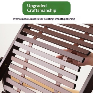 Sillón Reclinable <span class=keywords><strong>Plegable</strong></span> de Bambú Moderno para Exteriores, Altura Ajustable, <span class=keywords><strong>Tumbona</strong></span> para Camping, Ancianos, Balcón, Oficina y Siesta en el Parque - Product Image 3