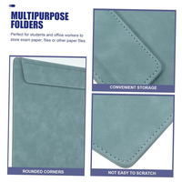 Porte-documents A4 en cuir PU avec clip magnétique, tableau noir, fournitures scolaires et de bureau, porte-menu, étanche