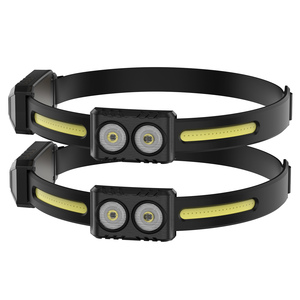 Tipo C 18650 <span class=keywords><strong>Sensor</strong></span> Lámpara de cabeza impermeable Camping Faro <span class=keywords><strong>LED</strong></span> COB Faro - Product Image 1