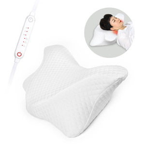Heated Memory Foam <b>Pillow</b> Butterfly <b>Shape</b> Neck Support Cervical <b>Pillow</b> Home Use Slow Rebound <b>Pillow</b> Adult - Product Image 4