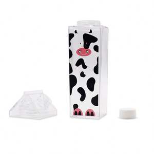 500Ml Promotion Gift Square Lid Plastic Custom <b>Water</b> <b>Bottles</b> Bamboo Lid <b>Foldable</b> <b>Water</b> <b>Bottle</b> - Product Image 4