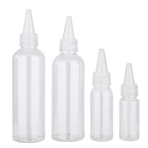 Botella Aplicadora de Plástico Transparente Vacía de 50 ml, 100 ml, 150 ml, 200 ml, Envase Cosmético Recargable - Product Image 6