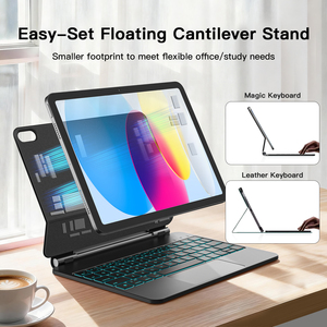 Teclado Magic para iPad 11.ª Generación (A16 2025)/10.ª Generación (<span class=keywords><strong>2022</strong></span>), Panel Táctil Multitáctil, Soporte Flotante Cantilever, Retroiluminación de 7 Colores - Product Image 4