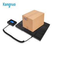 Báscula Digital de Plataforma de Alta Resistencia con Pantalla LCD, Capacidad de 300 kg, Báscula Postal Digital