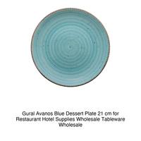 Avanos Blauw Dessertbord 21 cm Gural