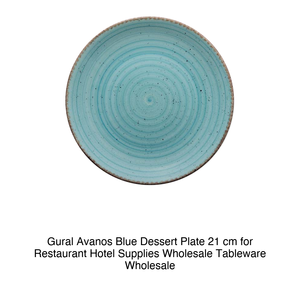 Assiette à dessert Avanos bleue 21 cm Gural - Product Image 2