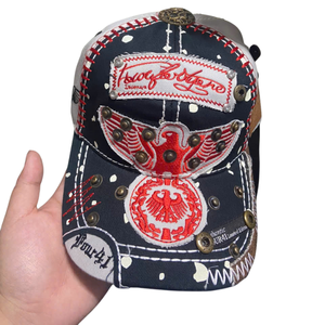 Gorra de Béisbol Dobby de 5 Paneles Unisex de Moda, Directo de Fábrica, con Remache de Letra, Estilo Deportivo Casual, Transpirable, Impermeable y Ajustable - Product Image 1