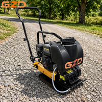 Compacteur à plaque thermique portatif GZD OEM C60T, force de vibration 12KN, pour la construction routière
