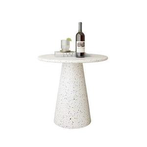 <span class=keywords><strong>Table</strong></span> d'appoint ronde en <span class=keywords><strong>terrazzo</strong></span> blanc moucheté, base sur piétement, <span class=keywords><strong>table</strong></span> d'appoint moderne minimaliste pour salon, petit espace, <span class=keywords><strong>chevet</strong></span> - Product Image 5