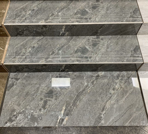 120x47 الظلام رمادي الرخام تصميم بلاط مزجج الأصلي حافة الدرج بلاط - Product Image 3