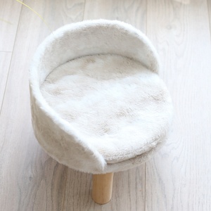 Heißes Plüsch rundes Katzen bett Katze warmes Haus weiches langes Plüsch Haustier Hunde bett für kleine Hunde Katzen nest 2 in 1 Haustier bett Kissen Schlafs ofa - Product Image 3
