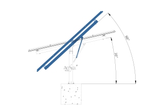 ระบบติดตั้งแผงโซลาร์เซลล์แบบเสาเดี่ยว เหล็กชุบสังกะสีแบบจุ่มร้อน สำหรับโครงการโซลาร์เซลล์บนพื้นดิน รับผลิตแบบ OEM ODM |   อาร์ตไซน์ - Product Image 3