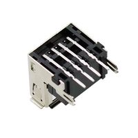 Puerto hembra USB 2,0 tipo A, 4 pines, ángulo recto, puerto de carga SMT, conector hembra, montaje en PCB