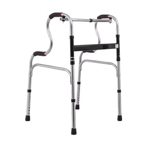 <b>Elderly</b> Products Medical <b>Walker</b> Elder Wheel Frame <b>Walker</b> Mobility Aluminum Alloy Hospital Two-button Folding <b>Walker</b> - Product Image 1